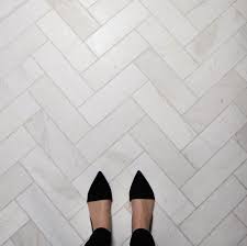 The pattern of herringbone tile is usually twice or three times as they are all but you can make a pattern with any rectangular tiles. Instagram Updates Park And Oak Interior Design Marble Herringbone Herringbone Marble Floor Marble Herringbone Floor