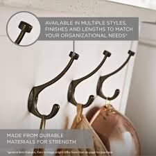 Coat hooks can be a simple way to store coats & bags. Liberty 2 1 32 In Matte Black Single Post Wall Hook B29527c Fb C The Home Depot