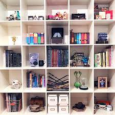 Featuring colorful artwork of all the hogwarts houses—gryffindor, slytherin, ravenclaw and hufflepuff—this. Cherry Wallis On Twitter My Bookcase Of Dreams Is Finally Clean And Organised It Now Has A Fantasticbeasts Section Too What Do You Think