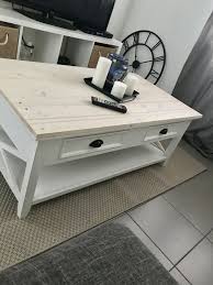 Ma Table Basse Maison Du Monde Avec Planche En Bois Blanchie Pour Un Cote Bord De Mer Table Basse Plancher Bois