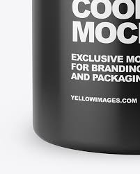 Download Can Cooler Mockup In Can Mockups On Yellow Images Object Mockups PSD Mockup Templates