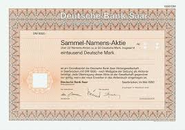 Wir sind die bank für das saarland. Hwph Ag Acciones Antiguas Deutsche Bank Saar Ag