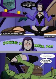 Mutano comendo ravena - Teen Titans: Mutano comendo Ravena