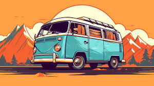 Vw Bus Cartoon Stock Illustrations – 58 ...