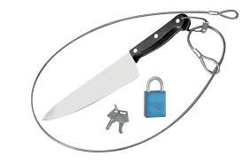 How to pick a lock with a knife. Inmate Food Service And Kitchen Knife Leash Charm Tex