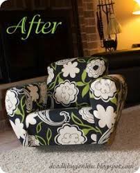 Reupholstering Child S Chair These Ladies Make It Look So Easy And Fun Definitely Going To Attem Upholstered Kids Chair Diy Kids Chair Kids Chair Slipcover