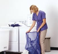 Direct Supply® Laundry Bag, White, 40"H x 30"W, Drawstring ...