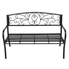 Get 5% in rewards with club o! Brongsleet Garden Bench Metal Outdoor Patio Loveseat Powder Coated Modern Decorative Backyard Chair Seat Outdoor Bench Wrought Iron Patio Furniture Porch Bench Walmart Com Walmart Com