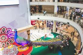 Decorations Of Diwali Peacock Inside Suria Klcc In Kuala Lumpur Malaysia Kuala Affiliate Suria Klcc Peacock Decorat In 2020 Mall Decor Diwali Kuala Lumpur