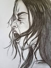 The video above, from character designer bobby chiu, runs through some pencil drawing techniques in action. Screaming Dark Art Drawing Dark Art Dark Drawing Emotional Pencil Drawing Graphite Wall Art Artwork Original Art Fe Dark Drawings Dark Art Drawings