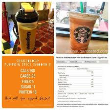 Pumpkin Spice Shakeology Vs Starbucks Pumpkin Spice Frappuccino Pumpkin Spice Frappuccino Starbucks Pumpkin Spice Pumpkin Spice Smoothie
