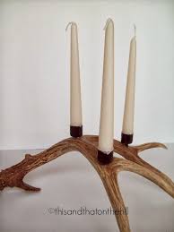 Lyngby rhombe candle holder, set of 2. Diy Antler Candle Holders Antler Candle Holder Deer Antler Decor Diy Antler