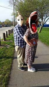 This is for the masks only masks are made of a very lightweight foam and have a black sheer fabric so you can see. Adam And Barbara Maitland Of Beetlejuice Costume 19 Steps With Pictures Instructables