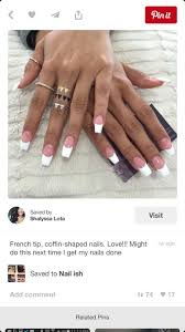 Coffin Pink White Pink White Nails French Acrylic Nails White Tip Acrylic Nails Doing pink and white nails requires some special materials and knowledge.