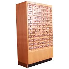 Just keep this storage drawer set on your counter, table, or desk to keep files, catalog cards, and business cards organized and easy to find. Midcentury Maple 72 Drawer Library Card Catalog Cabinet Circa 1940s At 1stdibs