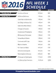 Nfl Weekly Schedule Nfl Week Nfl Weekly Picks Nfl Weekly Schedule