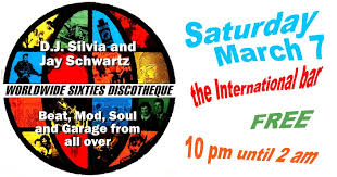 Here Are Some Recent Secret Cinema Events D J Silvia And Jay Schwartz Bring Worldwide Sixties Discotheque To The International Bar Saturday March 7 2020 10 00 Pm Until 2 00 Am Admission Free The International 1624 N Front St At Cecil B