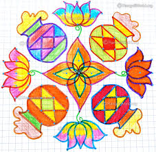 Pongal kolams and rangoli designs: Kolam Designs For Pongal Easyday Worldwide Art Collection