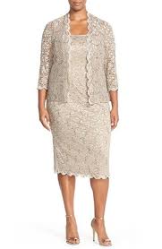 Slimming Elegant Plus Size Mother Of The Bride Dresses Cocktail Dresses With Jackets Cocktail Dress Lace Lace Dress