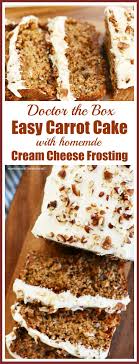 Doctoring The Box Carrot Cake From Spice Cake Mix Recipe Carrot Cake Recipe Easy Spice Cake Mix Doctored Cake Mix Recipes