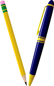 Pencil And Pen Duo Free Clip Art Clip Art Fine Writing Instruments Free Clip Art