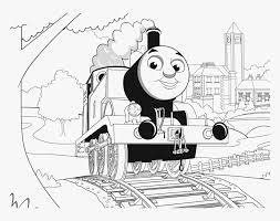 The card is made of white cardboard from the art store with yellow paper stuck over it. Thomas Drawing Step By Thomas And Friends Birthday Coloring Pages Hd Png Download Kindpng