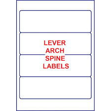 You can select the paper orientation. Lever Arch File Spine Labels Self Adhesive Printable Octopus