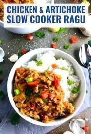 Slow Cooker Ground Chicken Ragu Talking Meals Recipe Artichoke Chicken Easy Spring Recipes Slow Cooker