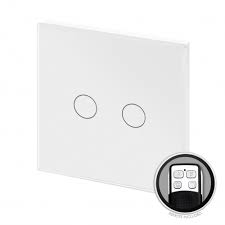 Check spelling or type a new query. Retrotouch White Touch Light Switch With Remote 2 Gang Plain