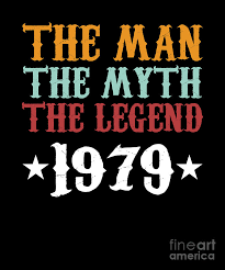 The man in your life is turning 40 and you aren't sure what you should give him. 40th Birthday Gift Vintage Born In 1979 Birth Year Party The Man The Myth The Legend Digital Art By Thomas Larch