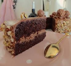 Ferrero Rocher Cake La Cuisine De Micheline Gateau Ferrero Rocher Gateau Ferrero Rocher