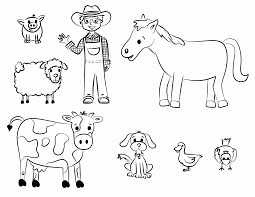 Download and print these barn coloring pages for free. Black And White Farmyard Coloring Pages For Kids Coloring Home