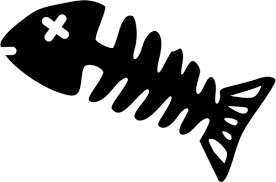 Rabbit Head Black And White Fish Sketch Dead Fish Fish Drawings