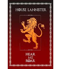 ¡un cojín de juego de tronos! Estandarte Juego De Tronos House Lannister 70x100 Cms á‰ Material Poliester
