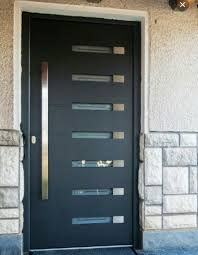 These Aluminium Doors Look Great And Come In A Variety Of Different Colours Contemporary Front Doors Modern Exterior Doors Front Door Design