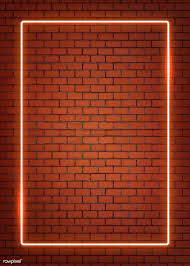 Maybe you would like to learn more about one of these? Download Premium Vector Of Rectangle Orange Neon Frame On An Orange Brick Orange Brick Black Background Wallpaper Dark Background Wallpaper