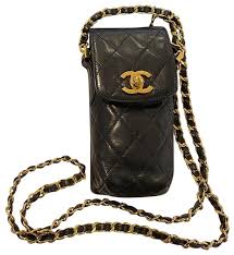 Save on a huge selection of new and used items — from fashion to toys, shoes to electronics. Chanel Quilted Phone Case Sling Crossbody Black Calfskin Leather Cross Body Bag Tradesy