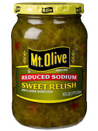Now start processing the relish, in your canning pot, start filling the rack with the jars. Hint Of Salt Sweet Relish Mt Olive Pickles