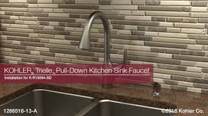 trielle pull down kitchen sink faucet