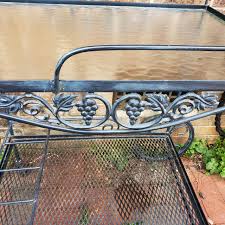 Cash, check, visa, master card, and discover Vintage Mid Century Russell Woodard Wrought Iron Garden Patio Bar Cart Chairish