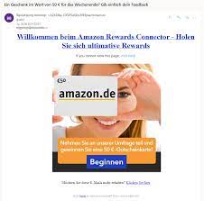 Nov 08, 2019 · verwendungszweck: Achtung Datensammler Abo Falle Amazon Rewards Connector