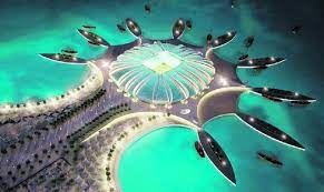 The stadium, which will sit on an artificial peninsula in the gulf, is designed to evoke its marine setting. Photo 2 The Doha Port Stadium Project Download Scientific Diagram