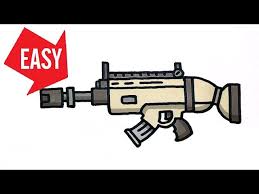How To Draw Fortnite Gun Scar Assault Rifle Easy Cute Drawing Jolly Art Negi Youtube The purpose of these weapons is for long range combat. how to draw fortnite gun scar assault