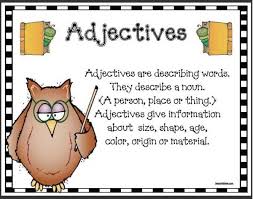 Wise Owl Adjective Anchor Chart Poster Adjective Anchor Chart Adjectives Activities Anchor Charts