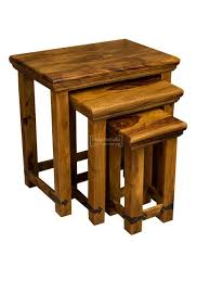 Jali Sheesham Nest Of Tables Large Sheesham Furniture Hardwood Furniture Sheesham Wood Furniture