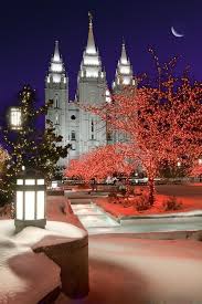 Christmas Lights At Historic Temple Square In Downtown Salt Lake Utah Usa Temple Square Salt Lake City Temple Temple Square Christmas