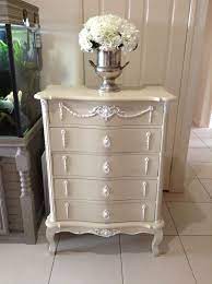 Shabby Chic French Dresser With Appliques By Mrs Shabby Chic Brisbane Furniture Hamptons Bedroom Bedroom Dressers