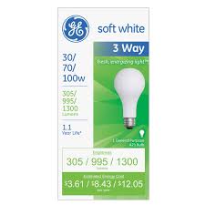 Shop Ge Lighting 97493 3 Way Incandescent Light Bulb Soft White Overstock 11642481