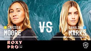 She became a member of the surfers' hall of fame in 2014. Carissa Moore Caroline Marks Compete For Roxy Pro Title Youtube