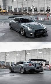 Gray Nissan Gt R Customized For A Racer Look Gtr Nissan Gt R Nissan